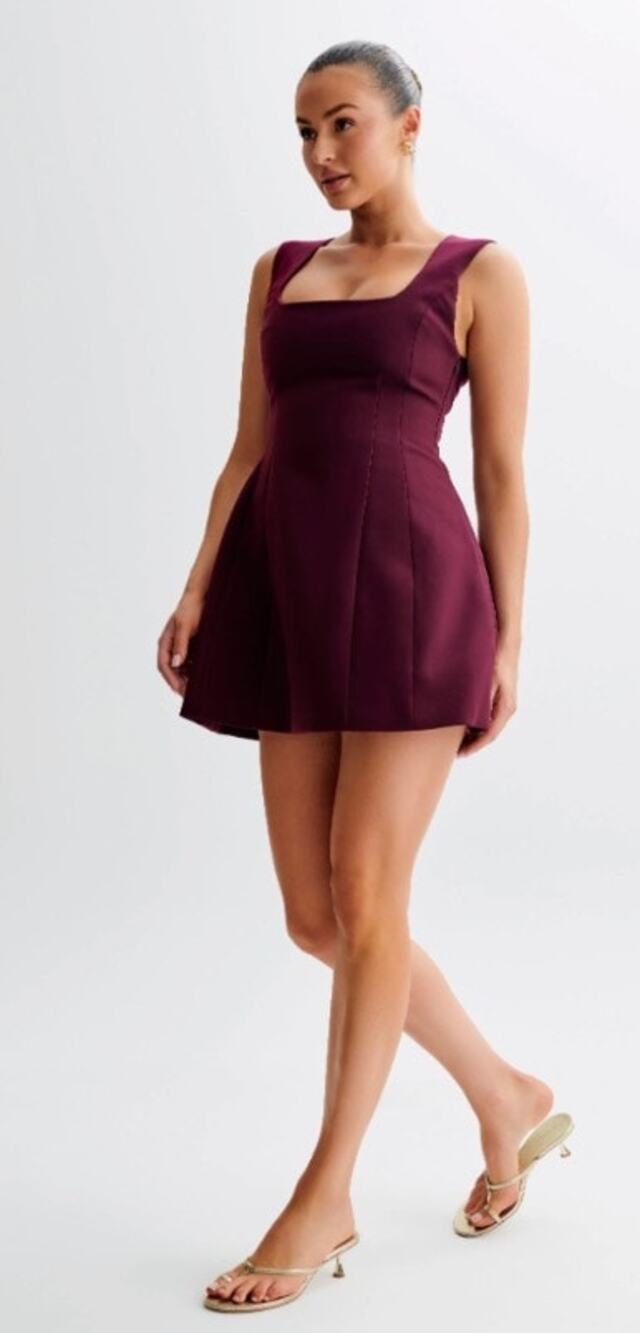Meshki Lysandre Crepe Mini Dress